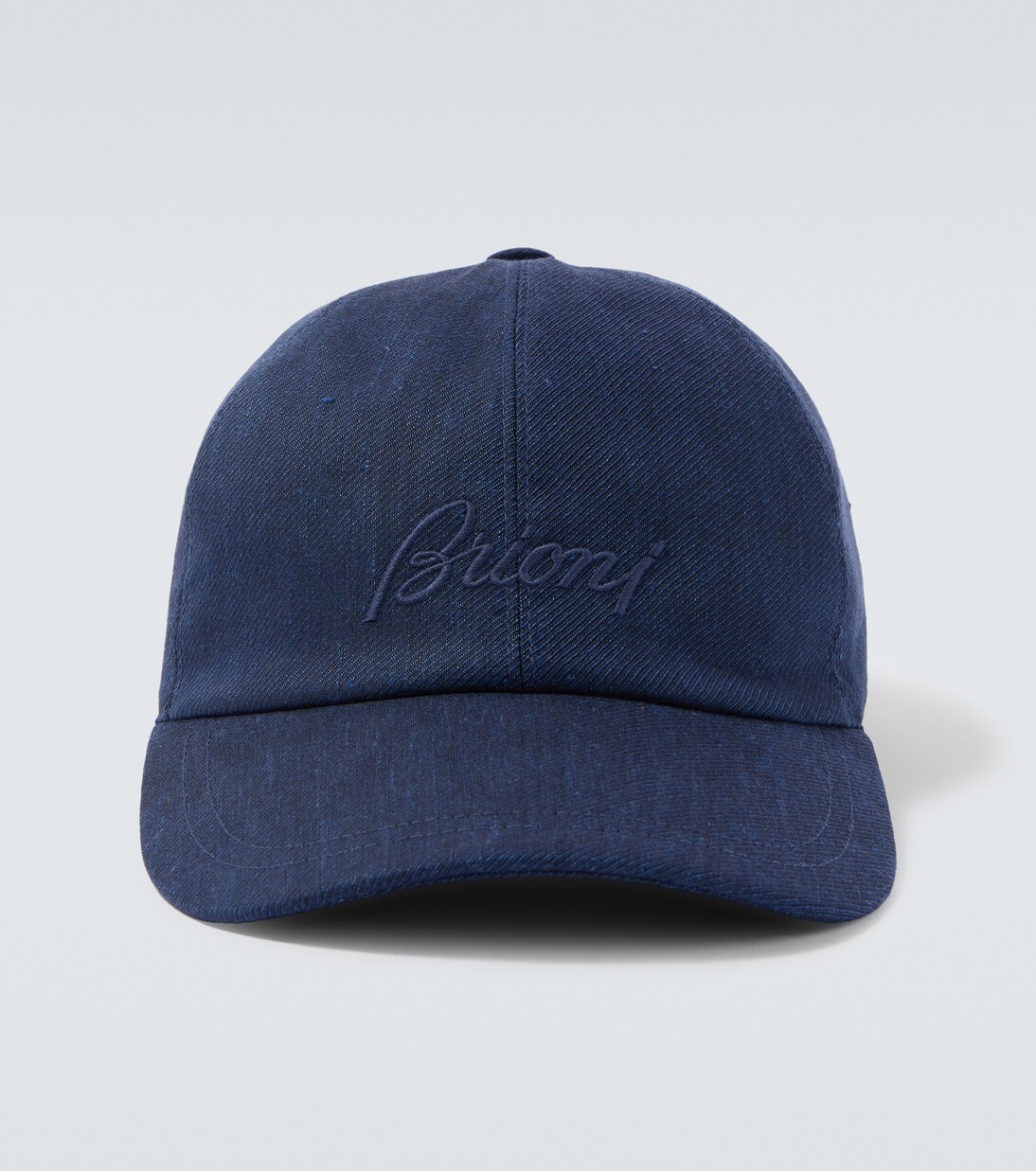 Logo linen and wool baseball cap | Brioni