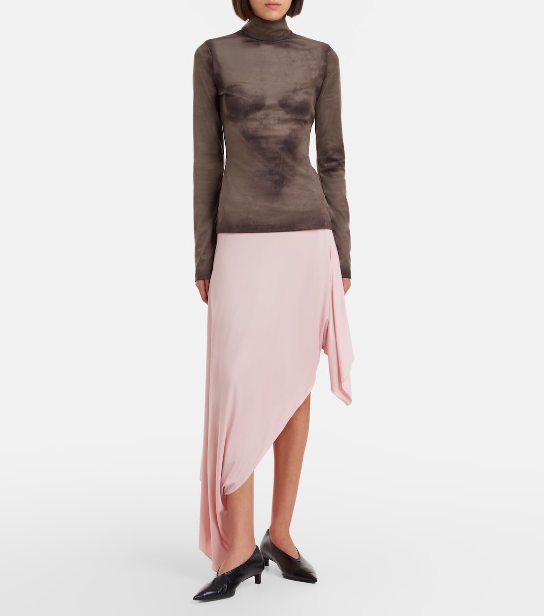 Falda midi asimétrica | Maison Margiela