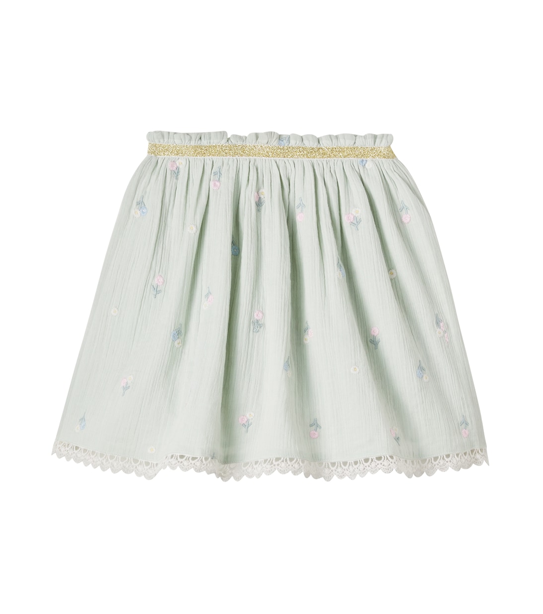 Cephee floral embroidered cotton skirt | Louise Misha