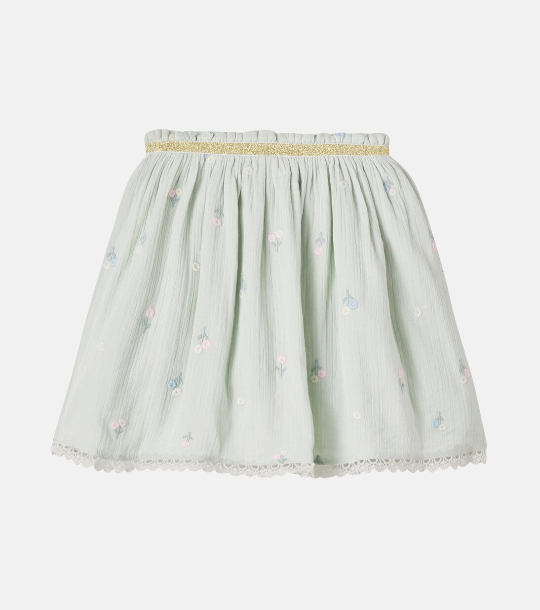 Cephee floral embroidered cotton skirt | Louise Misha