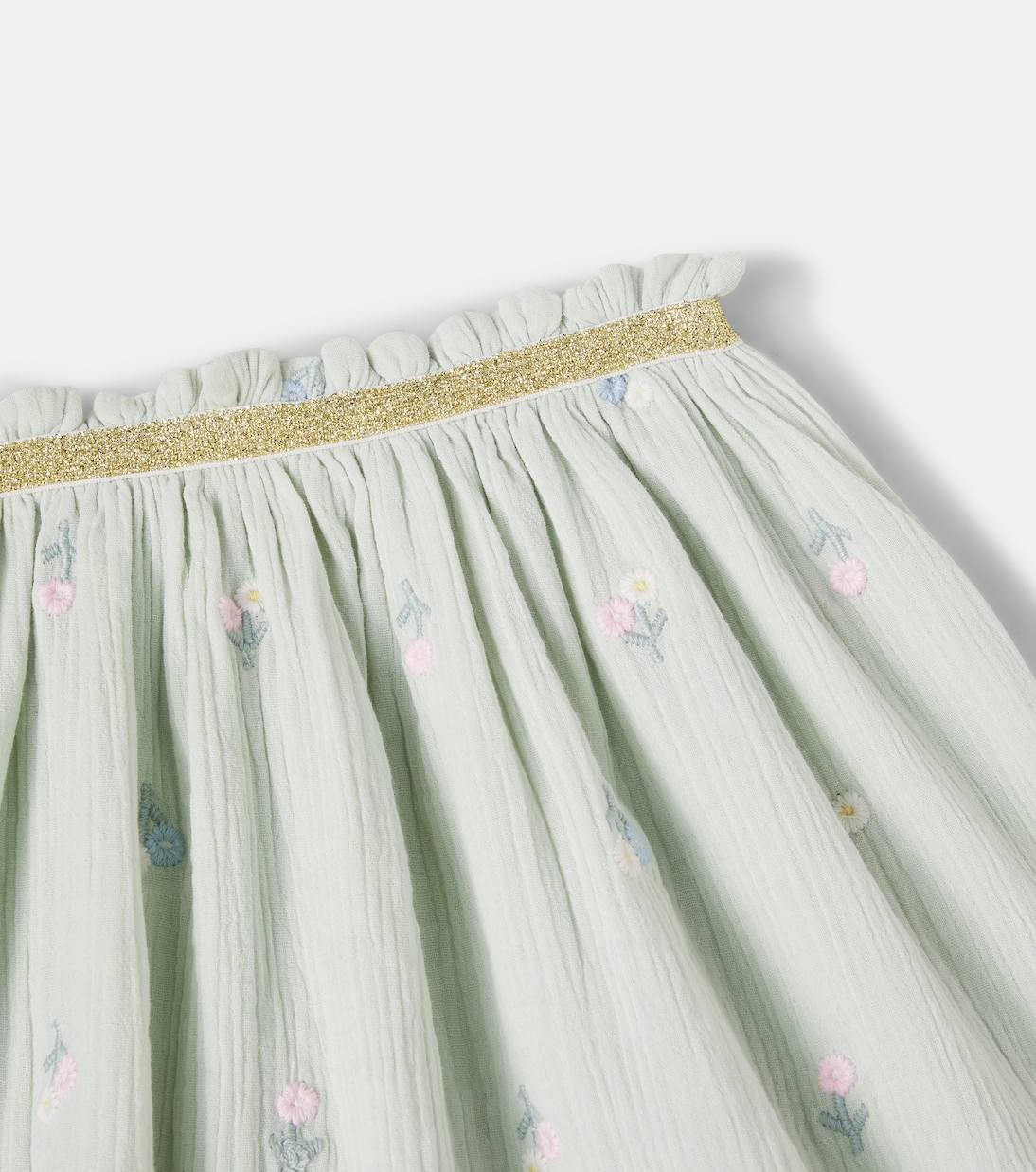Cephee floral embroidered cotton skirt | Louise Misha