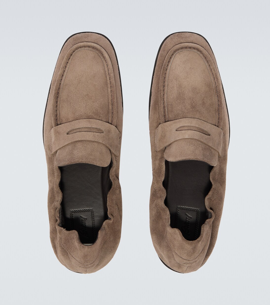 Suede penny loafers | Brioni