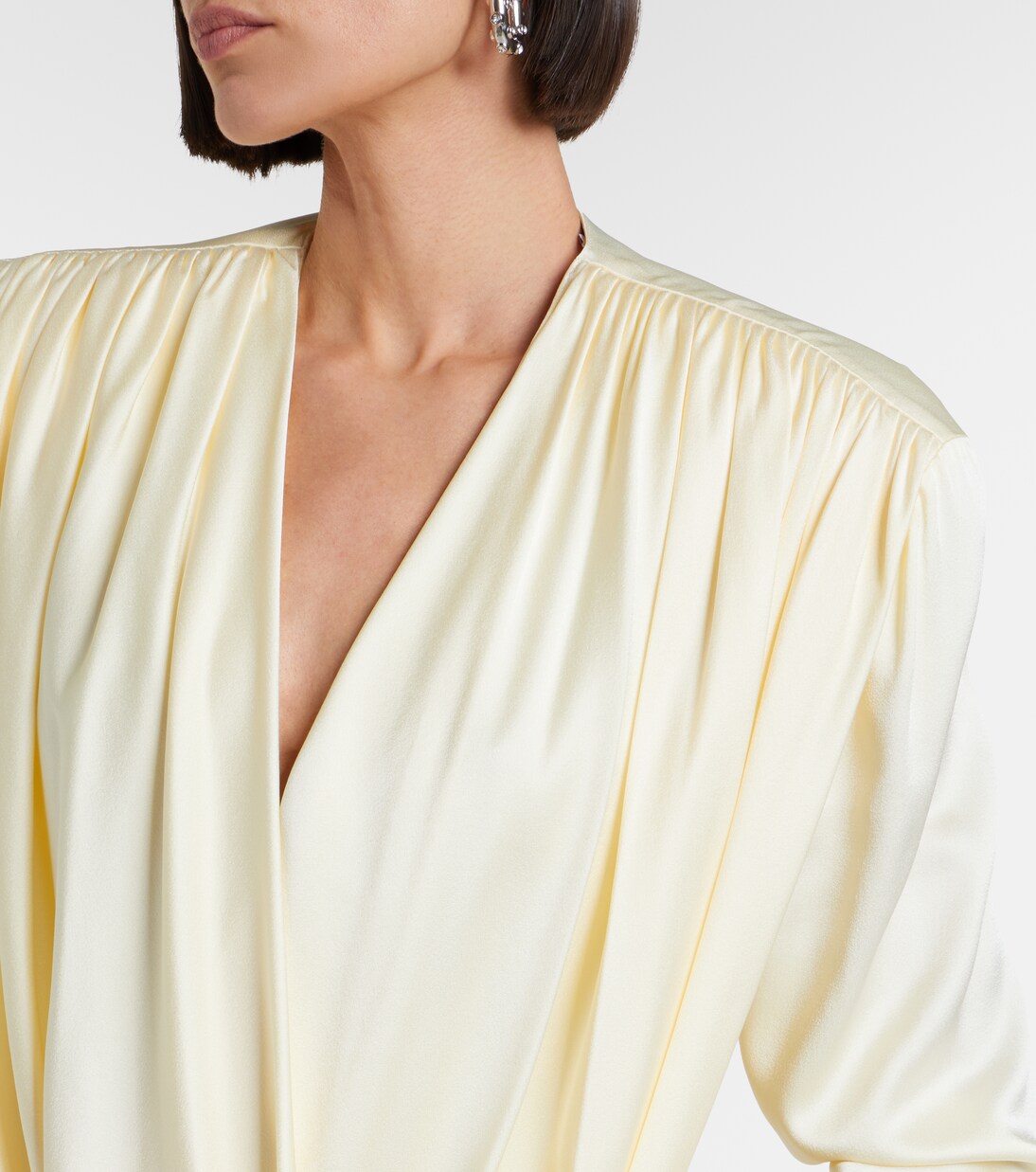 Draped satin minidress | Stella McCartney