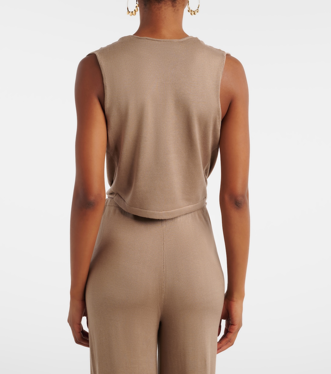 Cropped-Top Esme aus einem Seidengemisch | Aya Muse