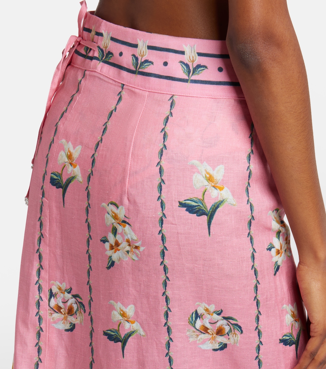 Tierra floral linen beach cover-up | Agua by Agua Bendita