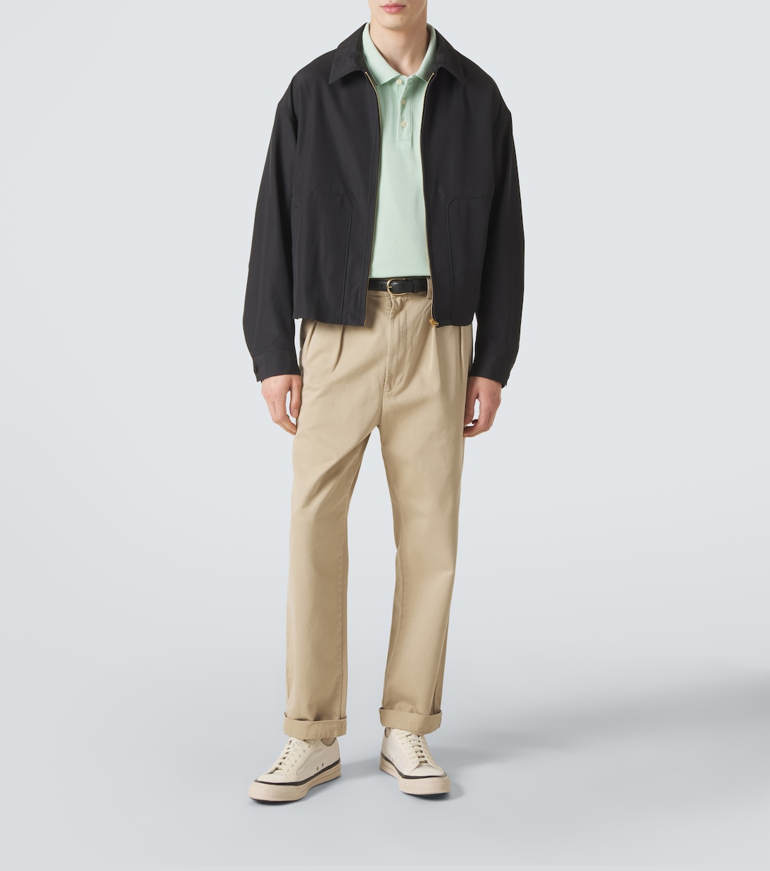 Nolan leather-trimmed canvas sneakers | Visvim