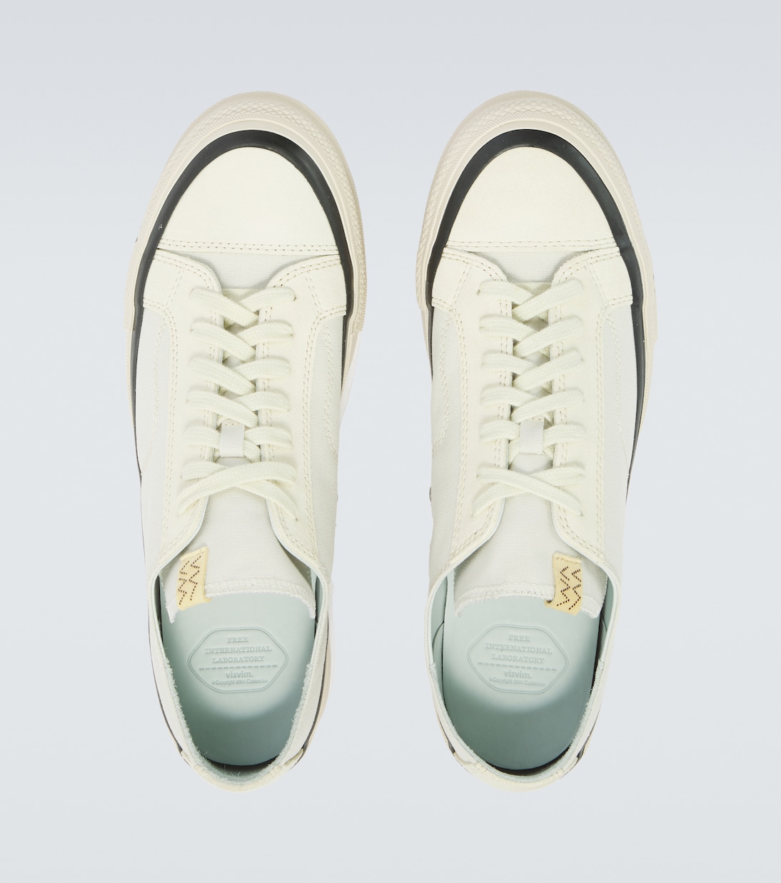 Nolan leather-trimmed canvas sneakers | Visvim