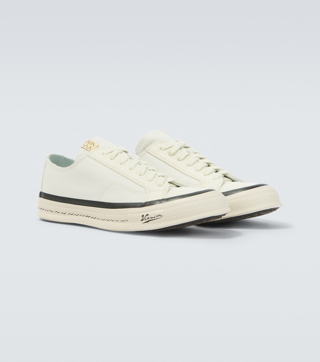 Nolan leather-trimmed canvas sneakers | Visvim