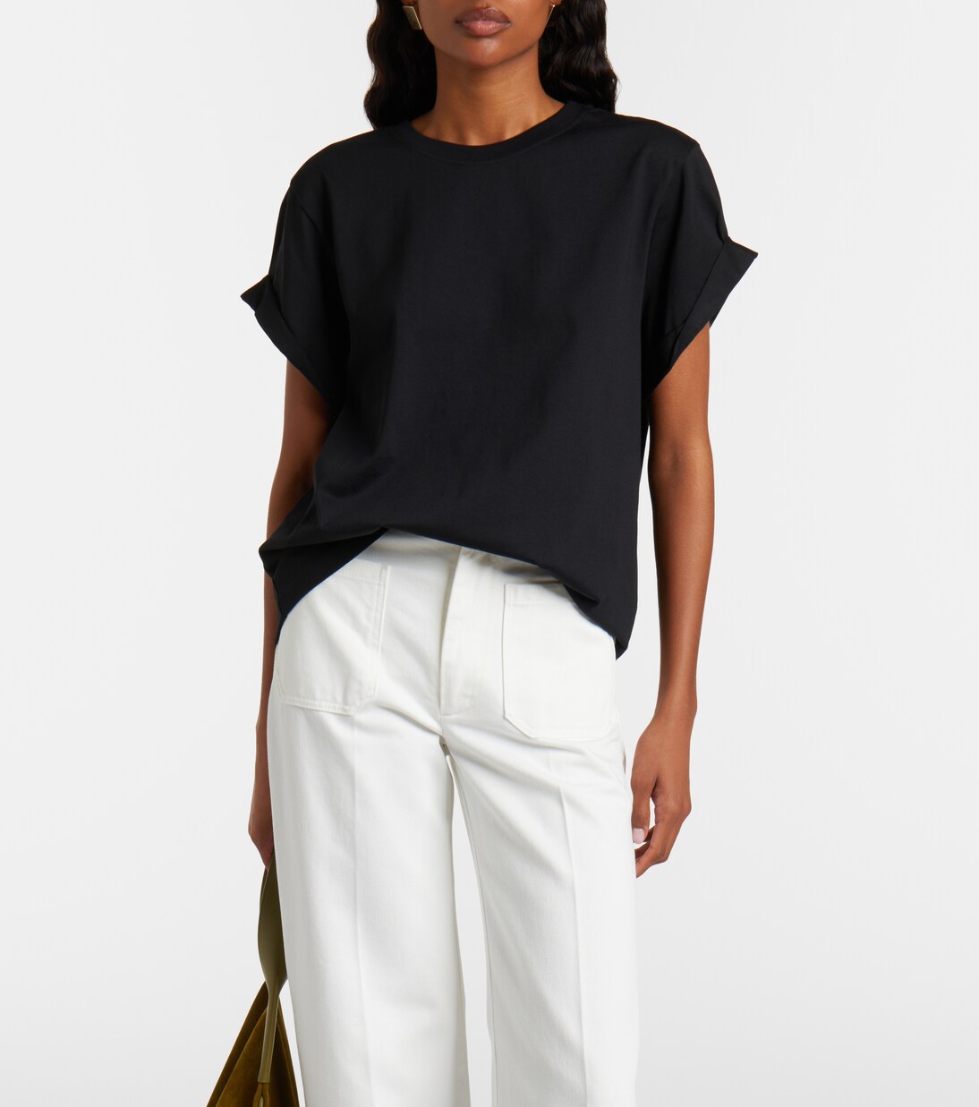 T-shirt Tilly in jersey di cotone | Victoria Beckham