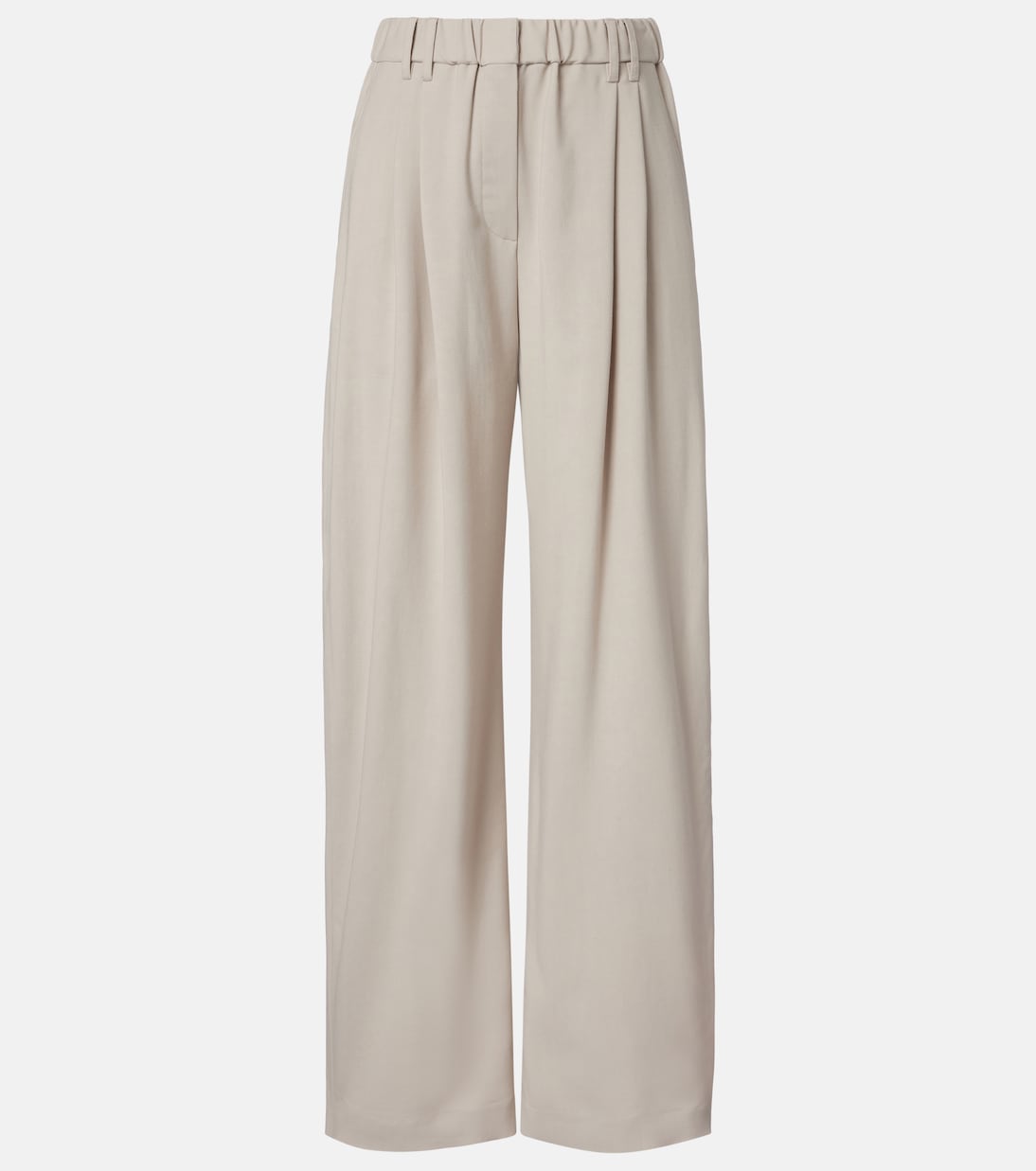 Monili wool-blend wide-leg pants | Brunello Cucinelli