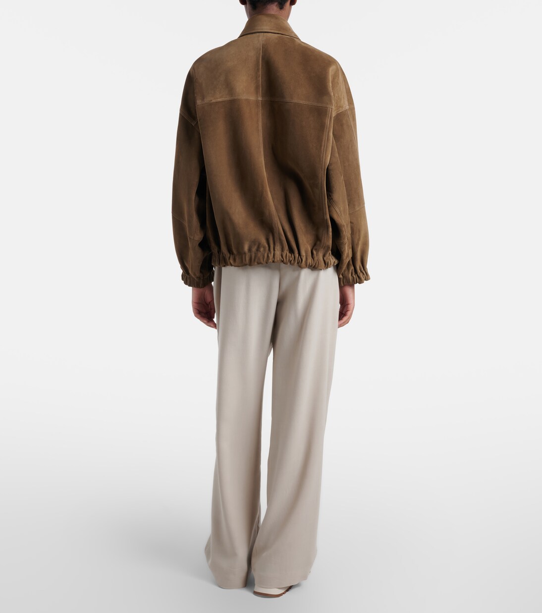 Monili wool-blend wide-leg pants | Brunello Cucinelli