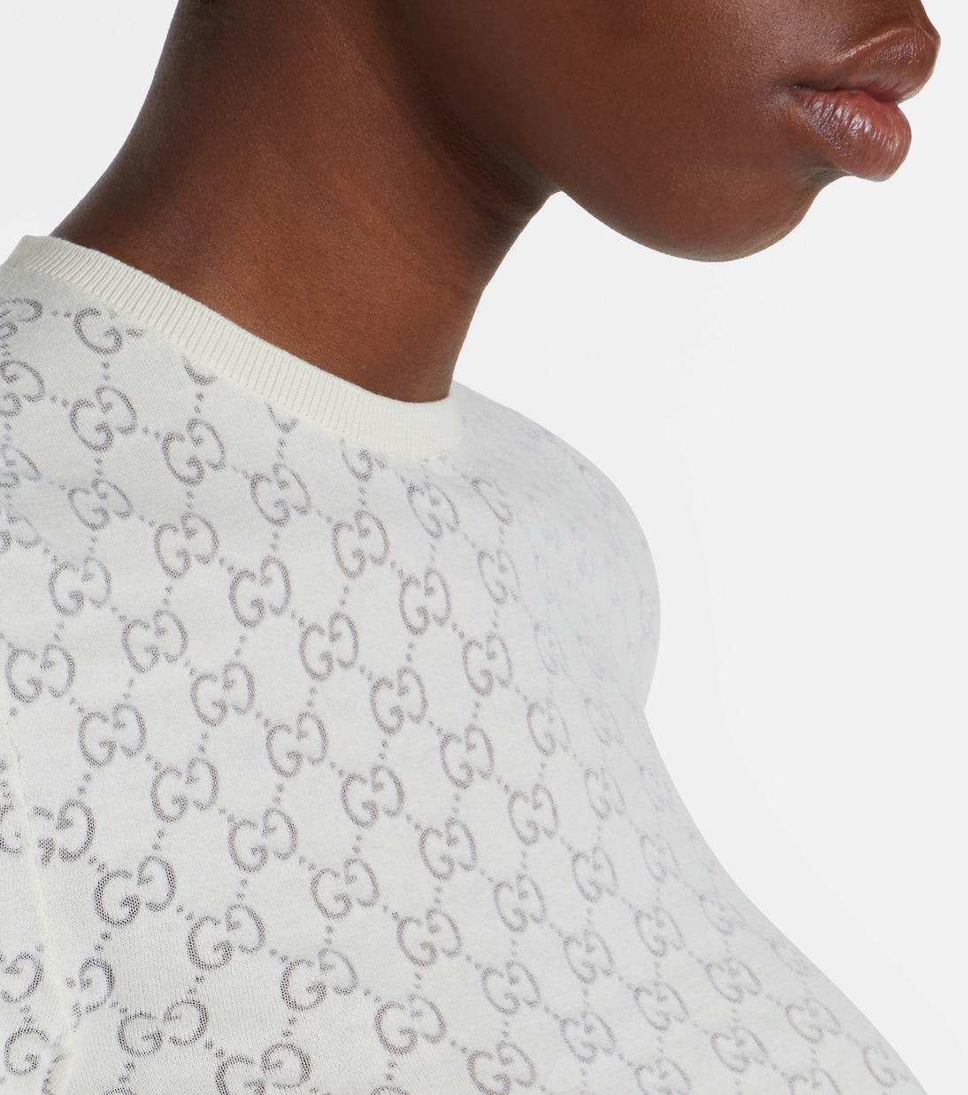 T-shirt GG en coton mélangé | Gucci