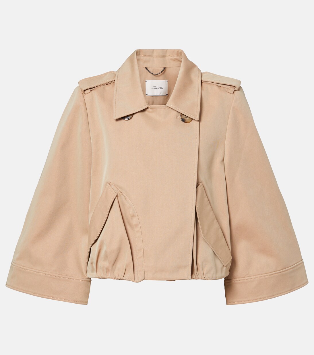 Luxury Layer cropped cotton-blend jacket | Dorothee Schumacher