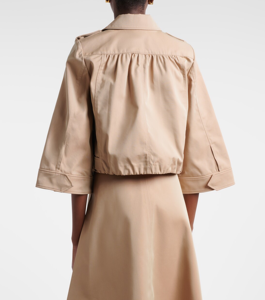 Luxury Layer cropped cotton-blend jacket | Dorothee Schumacher