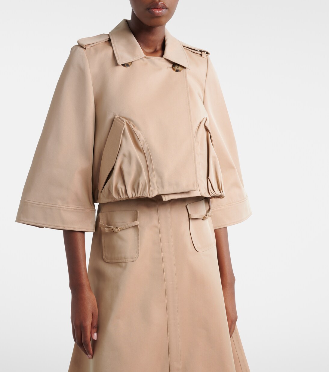 Luxury Layer cropped cotton-blend jacket | Dorothee Schumacher