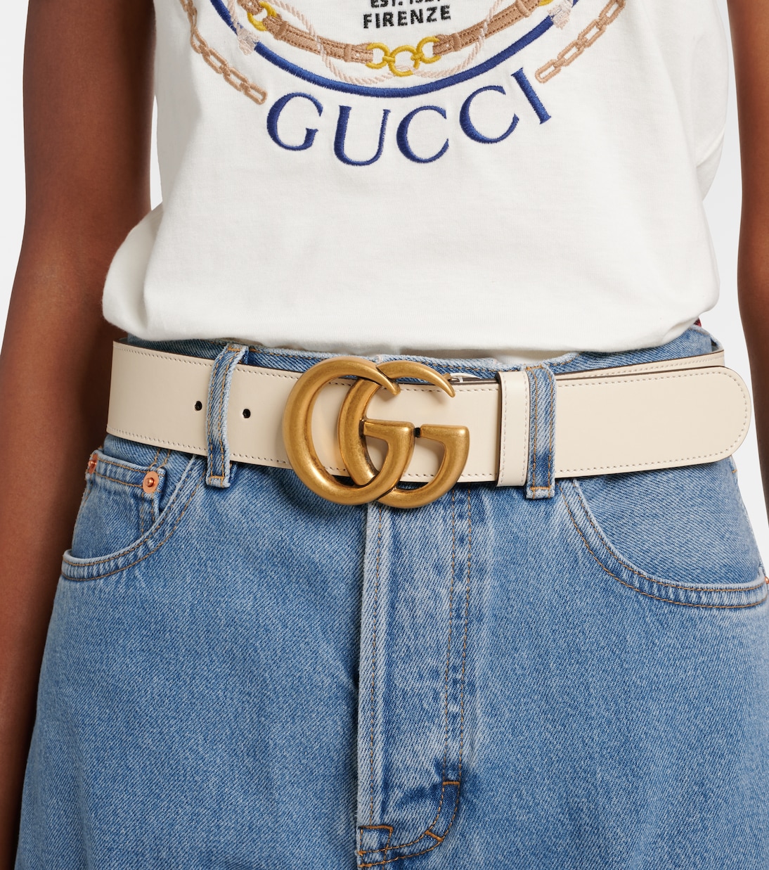 Cintura GG in pelle | Gucci