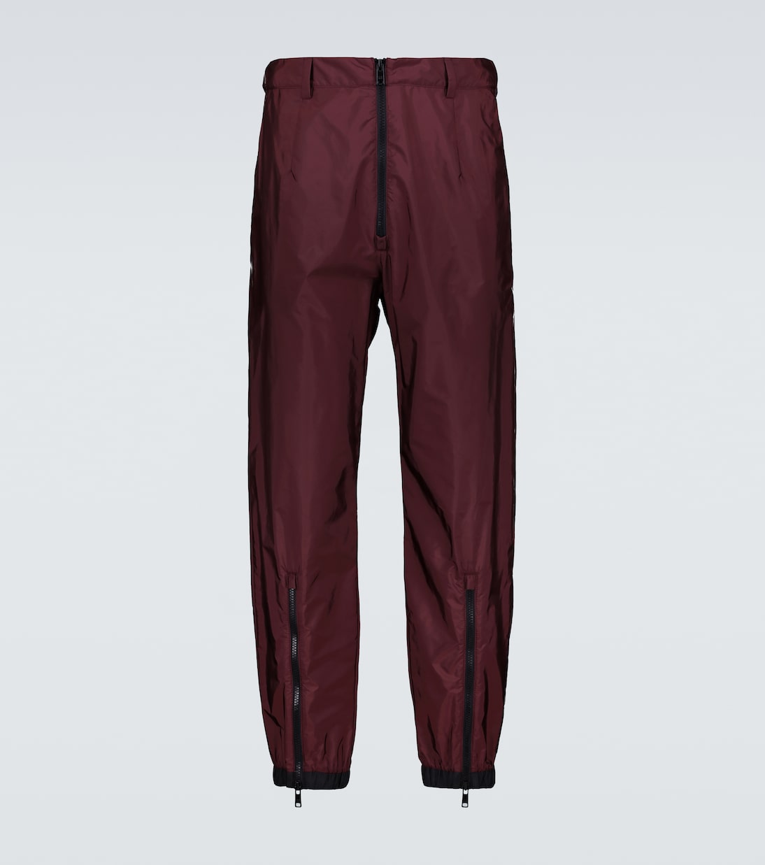 technical pants with contrast zips | Prada