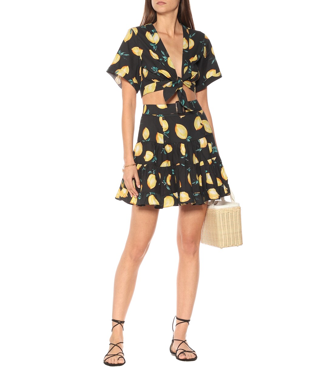 Sandy printed cotton crop top | Alexandra Miro