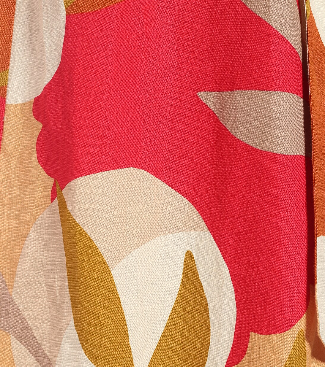 Robe Sangria asymétrique en lin mélangé | Rebecca Vallance