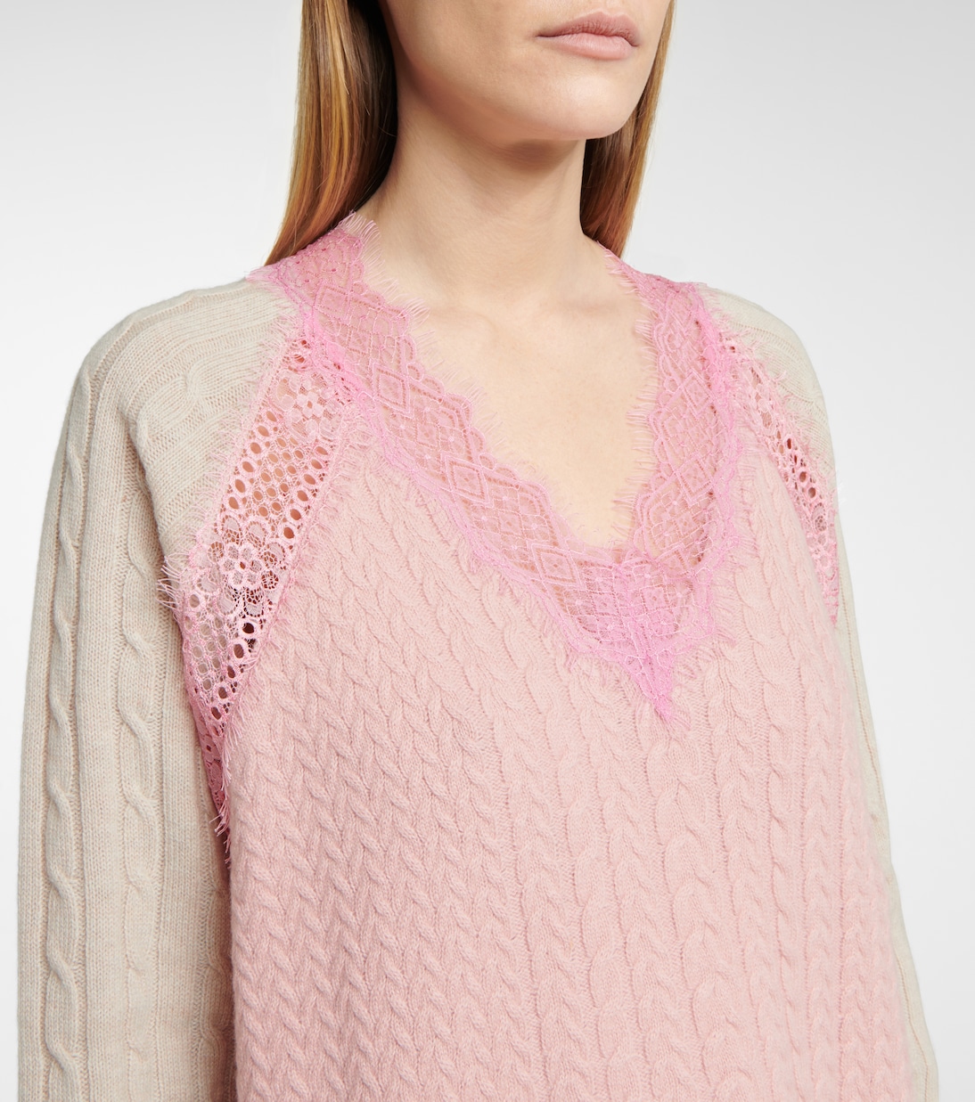 Kleid aus Wolle mit Spitze | Stella McCartney