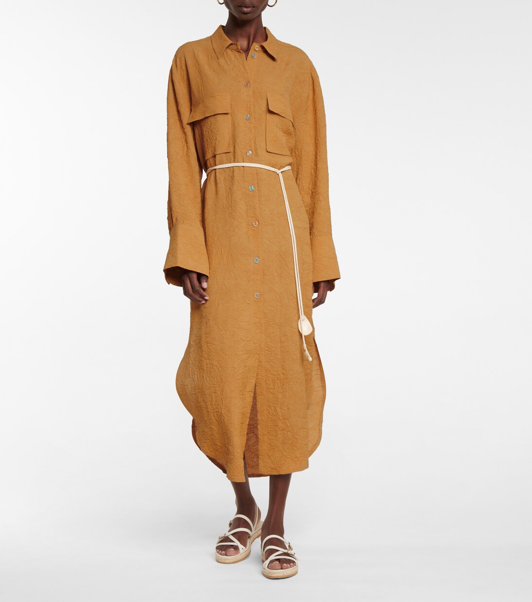 Hemdblusenkleid Fruma aus Satin | Nanushka