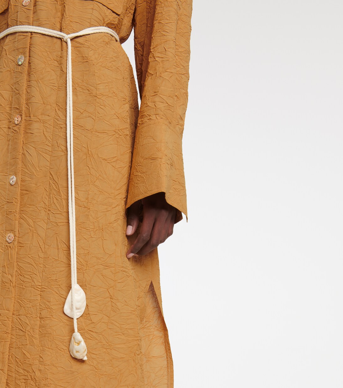 Hemdblusenkleid Fruma aus Satin | Nanushka