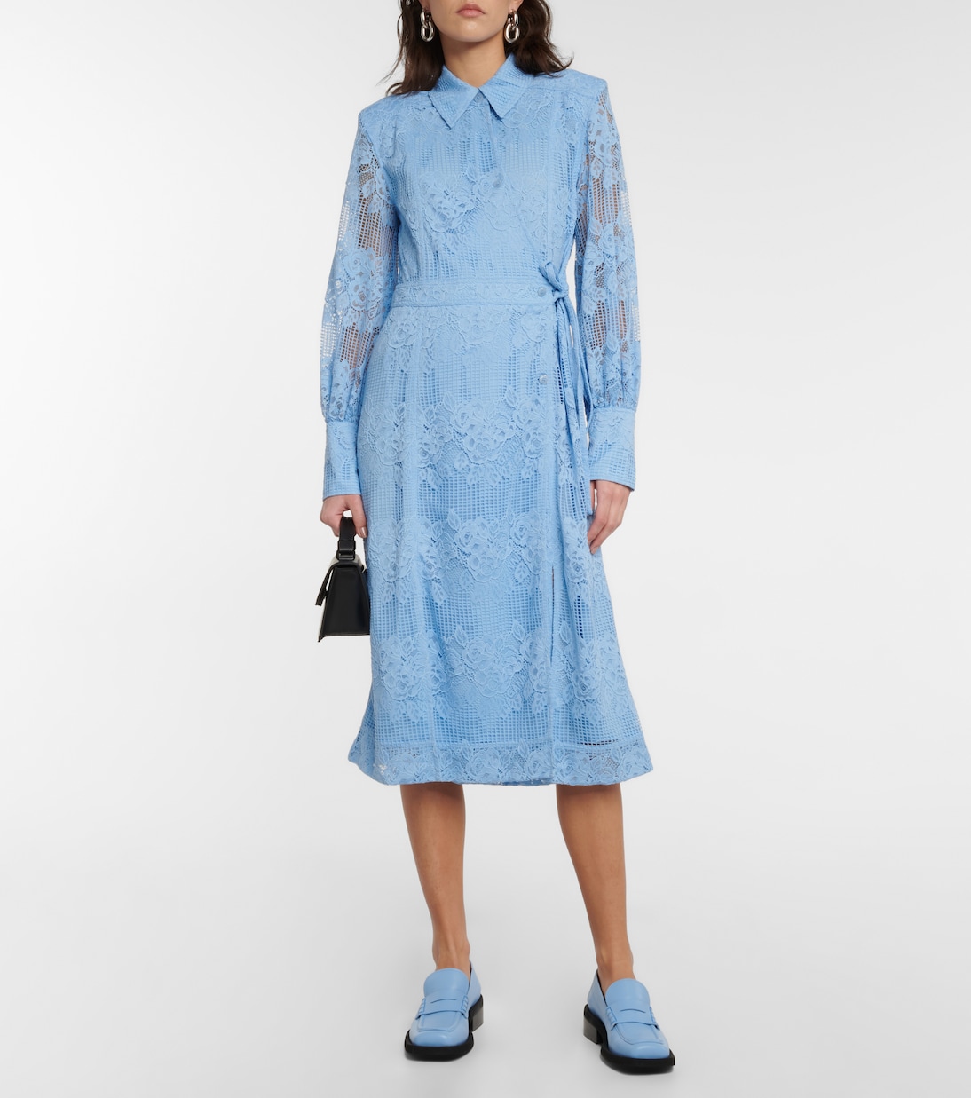 Robe chemise en dentelle | Ganni