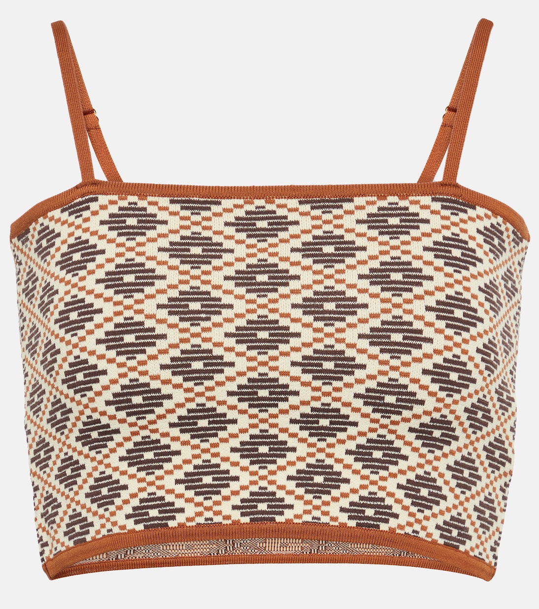 Cropped-Top Eichi aus Jacquard | Dodo Bar Or
