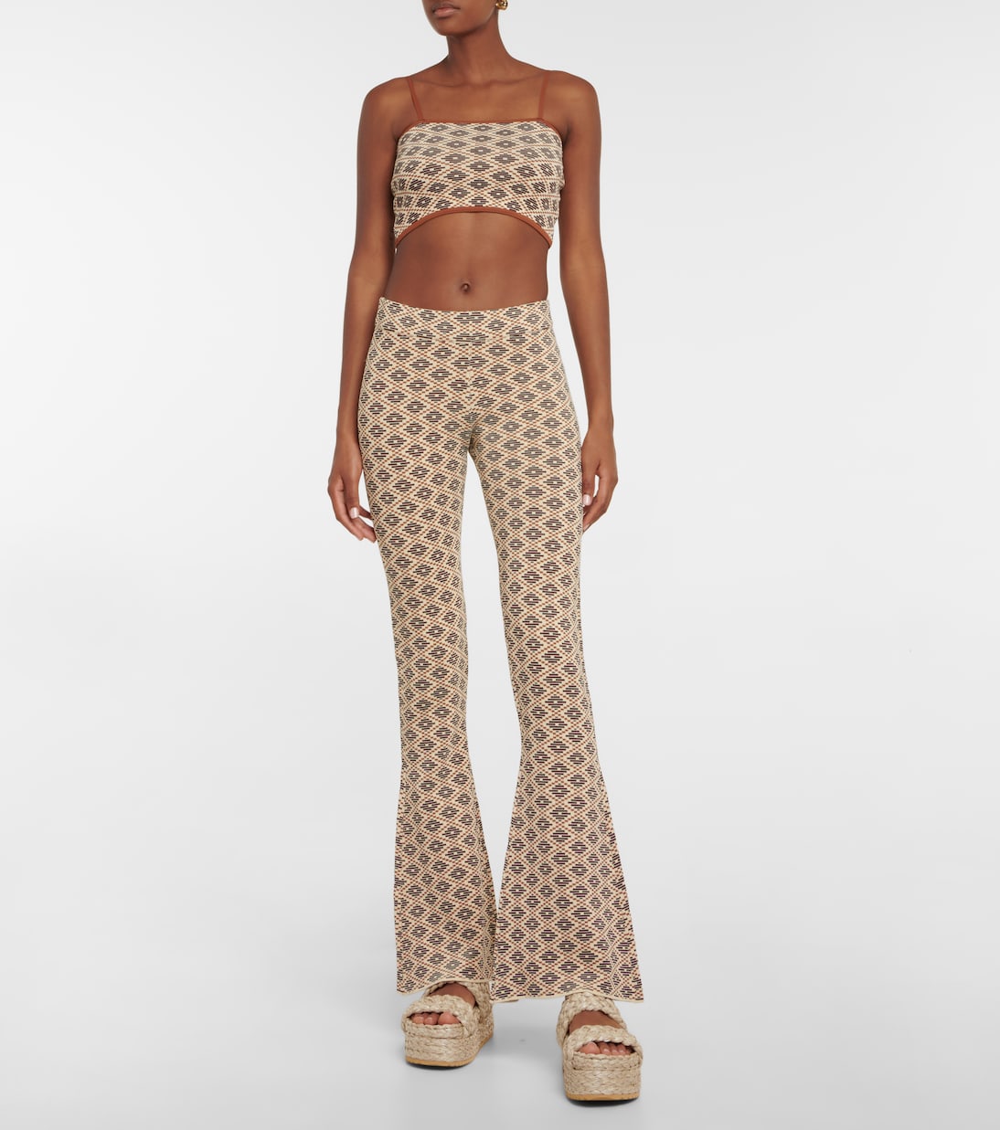 Cropped-Top Eichi aus Jacquard | Dodo Bar Or