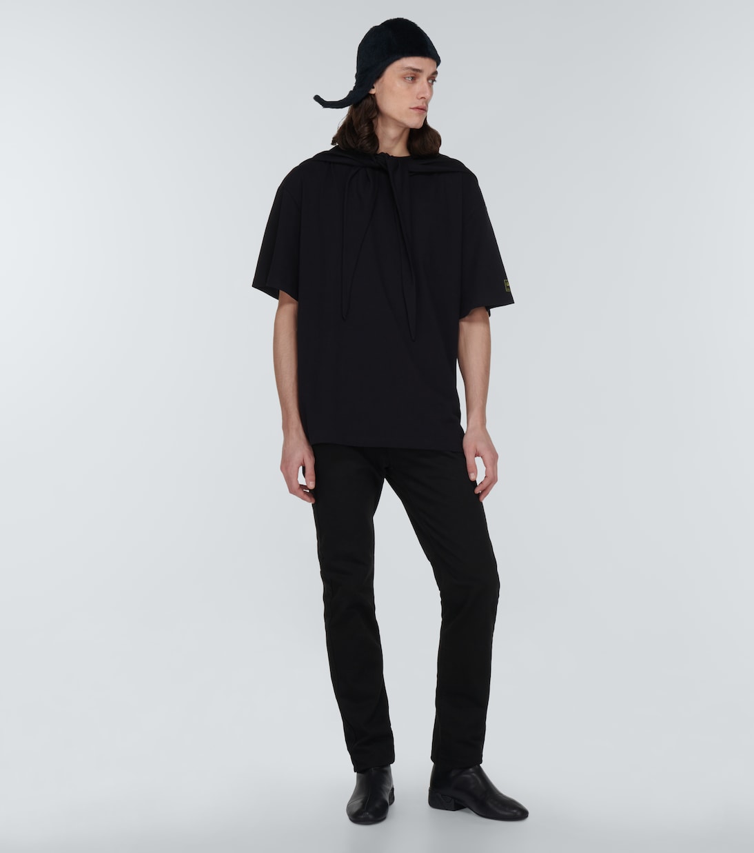 Cotton jersey hooded T-shirt | Raf Simons