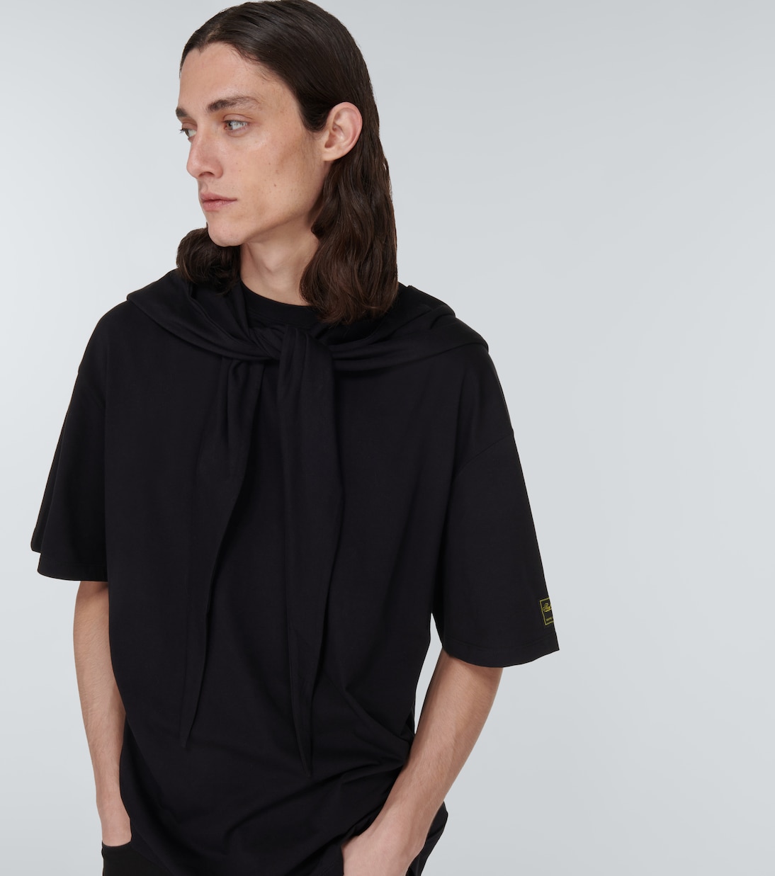 Cotton jersey hooded T-shirt | Raf Simons