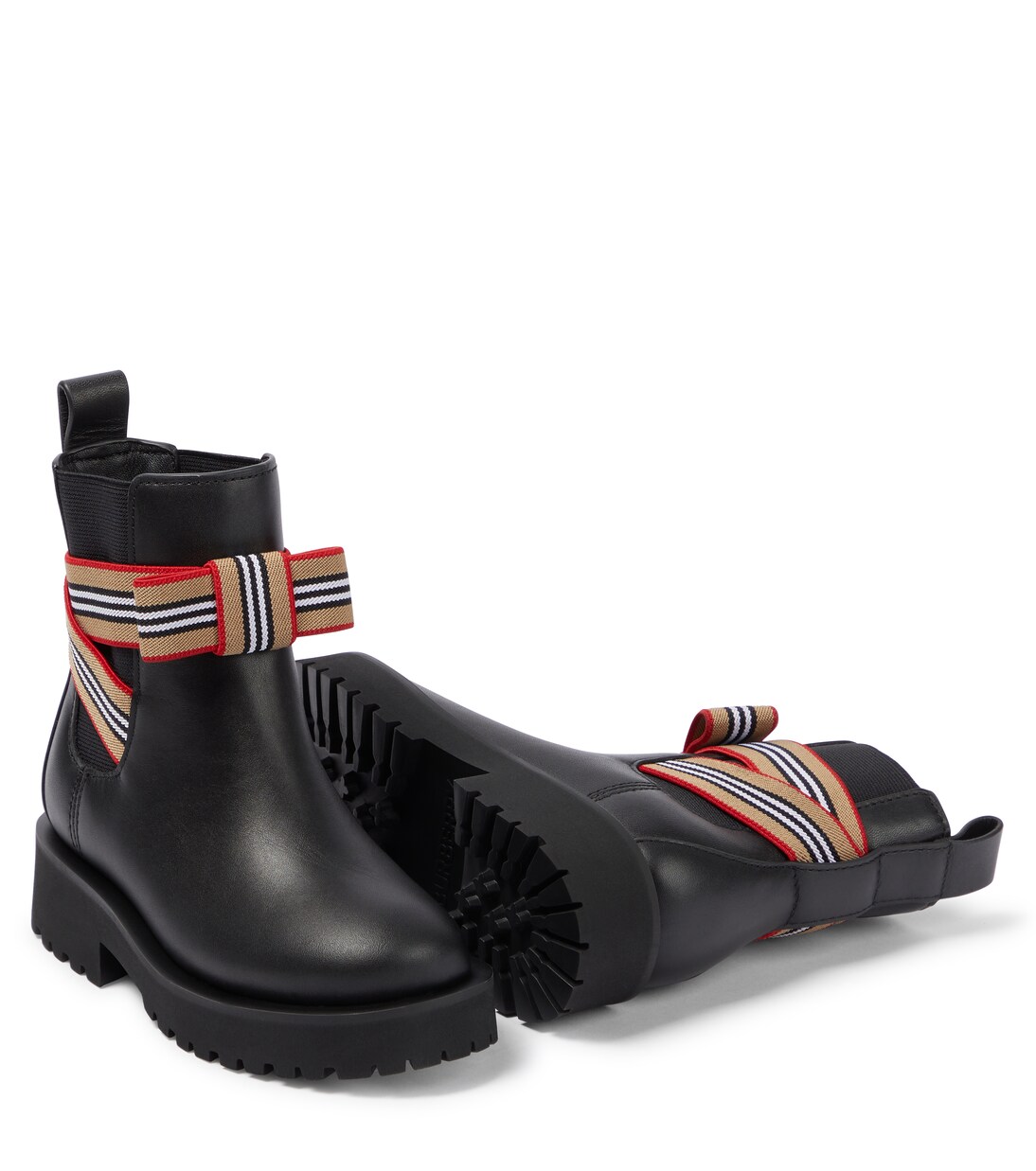 Leather ankle boots | Burberry Kids