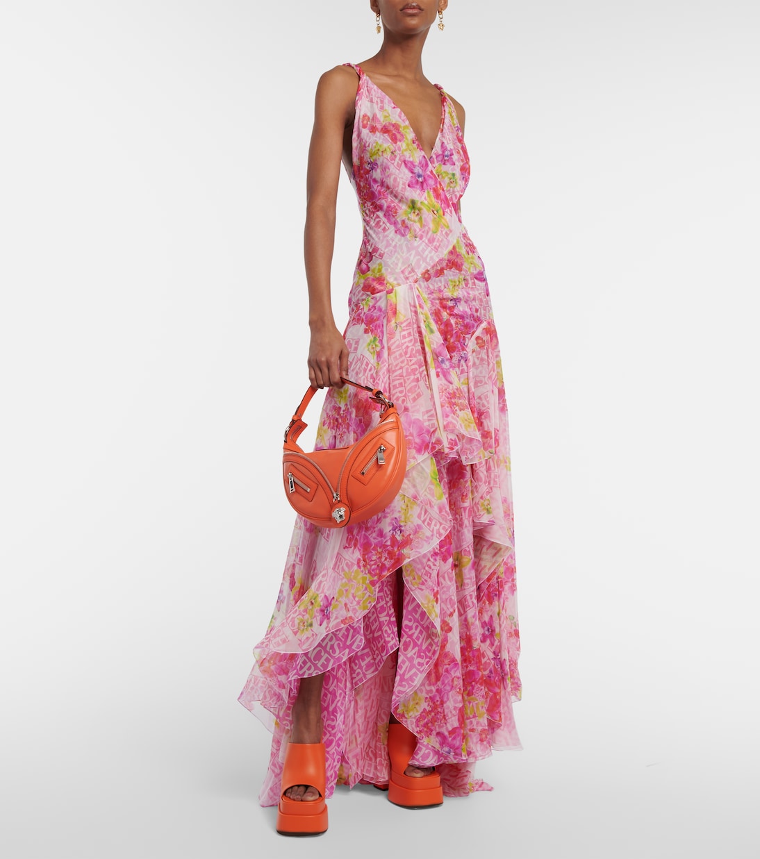 Plateau-Pantoletten aus Leder | Versace