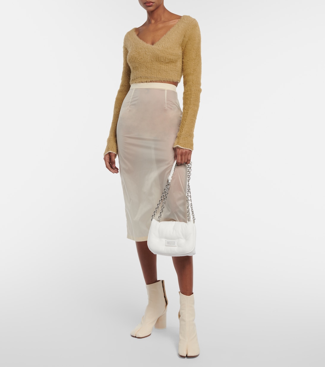 Cropped-Top aus Strick | MM6 Maison Margiela