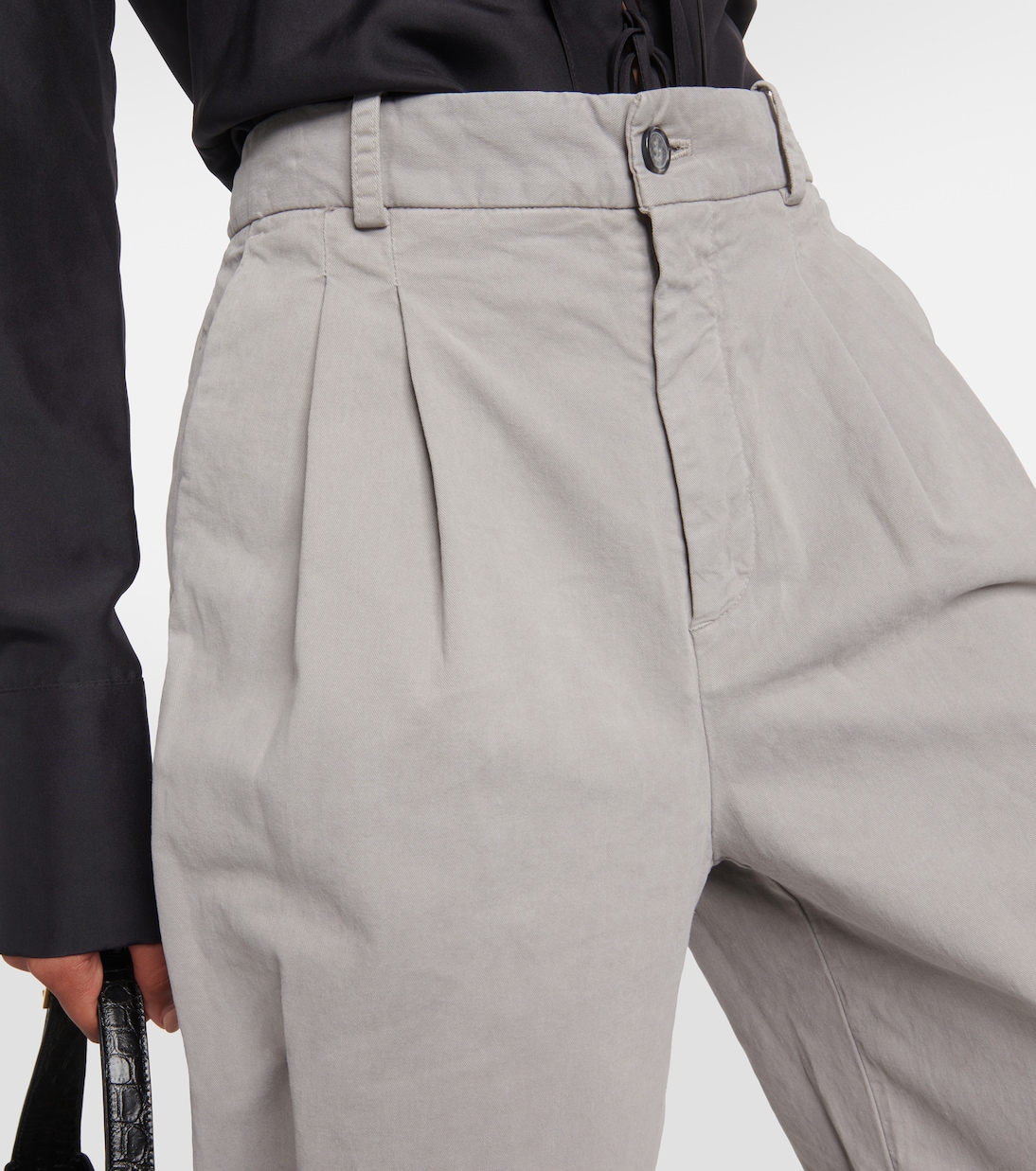 Pantalon ample Flavie en coton et lin | Nili Lotan