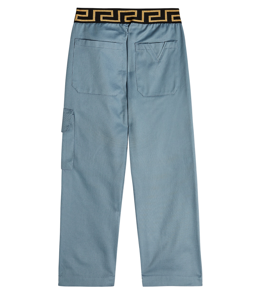 Greca cotton gabardine pants | Versace Kids
