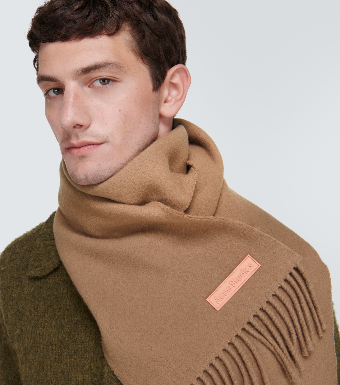 Fringe-edged wool scarf | Acne Studios