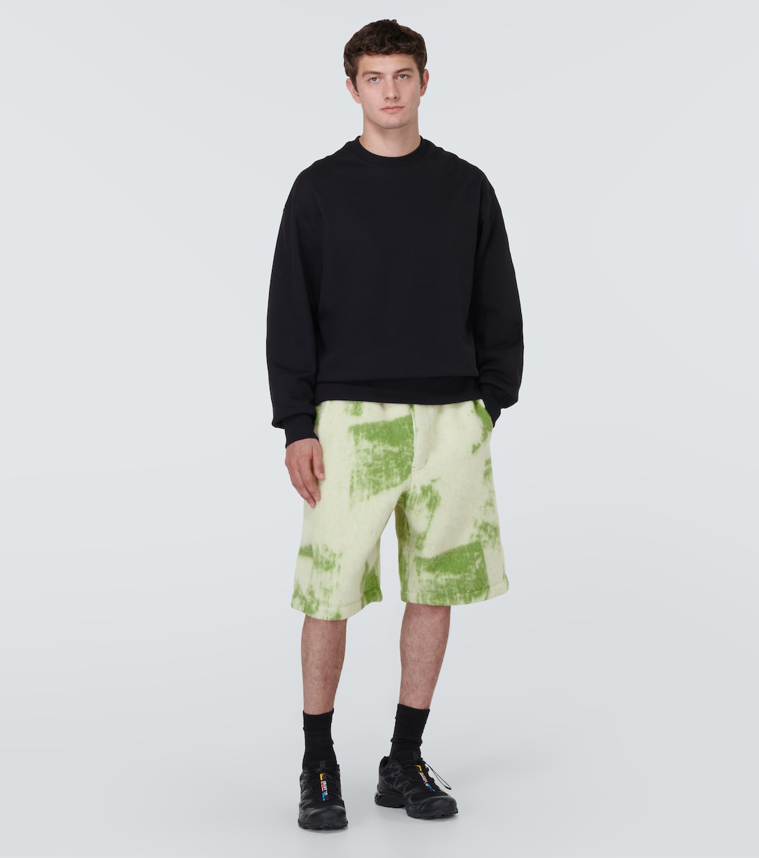 Printed wool-blend shorts | Y-3