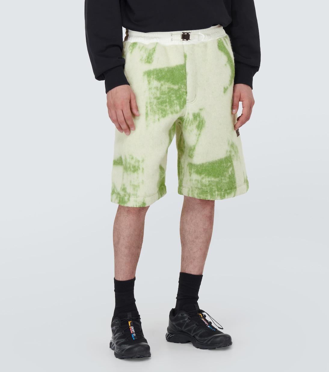Printed wool-blend shorts | Y-3