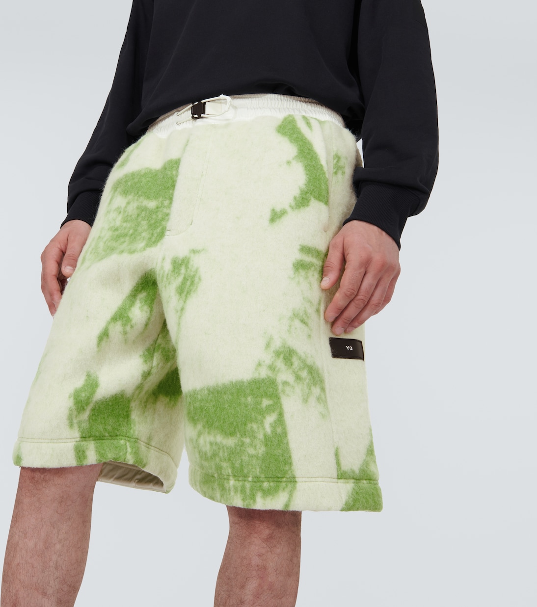 Printed wool-blend shorts | Y-3