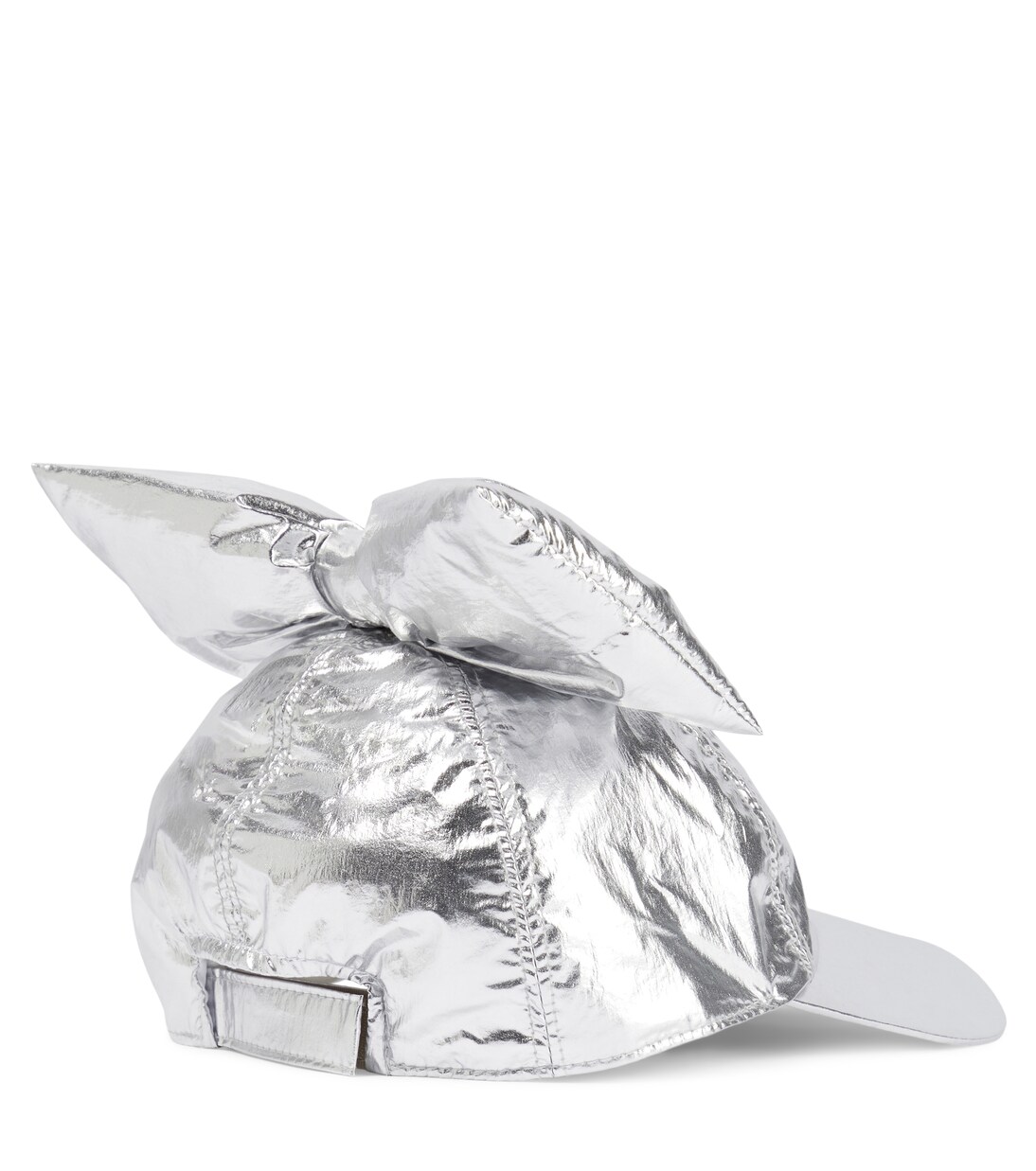 Bow-detail metallic baseball cap | Caroline Bosmans
