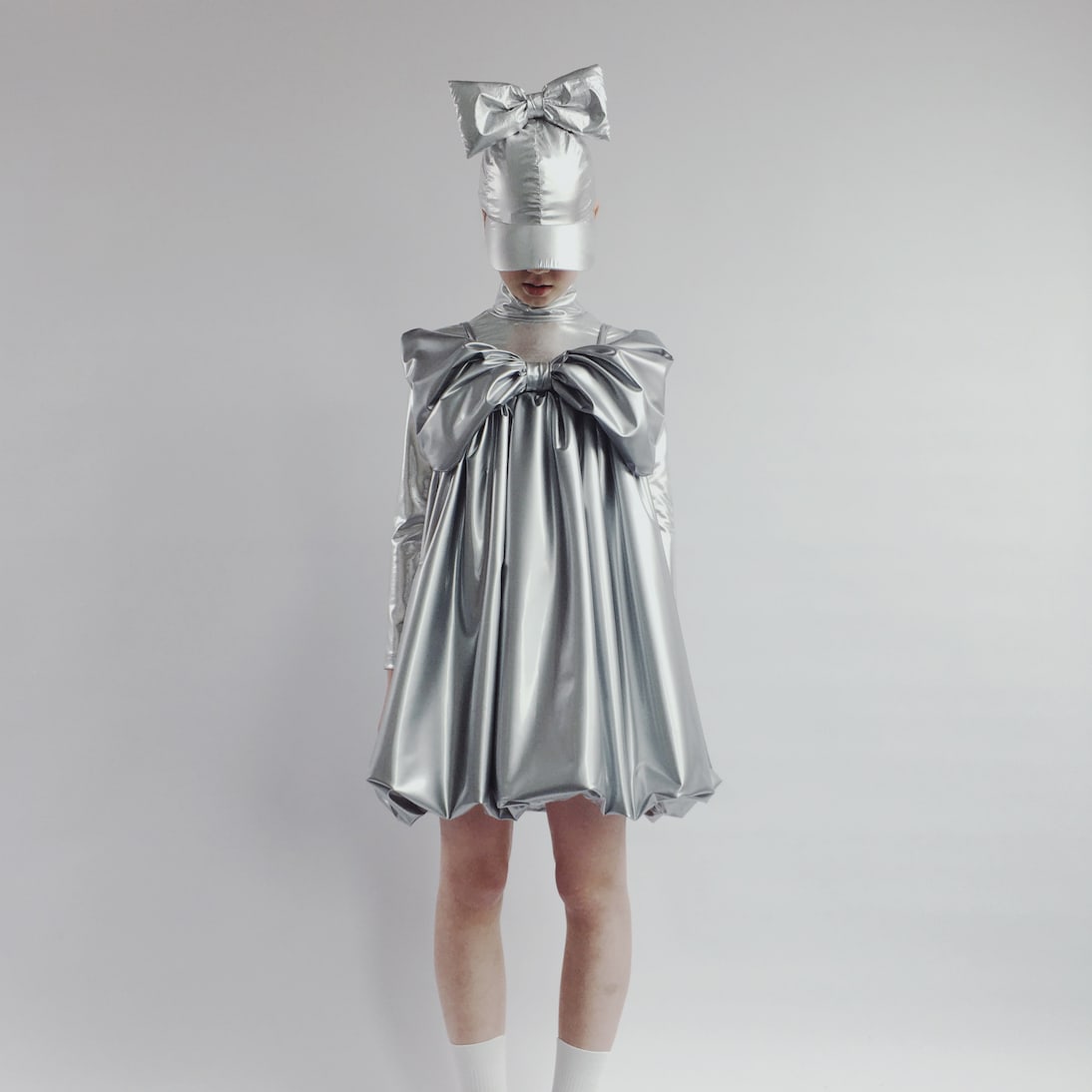 Bow-detail metallic baseball cap | Caroline Bosmans