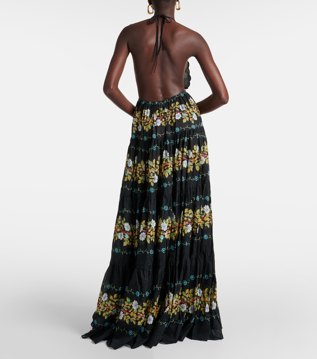 Robe longue en coton à fleurs | Etro