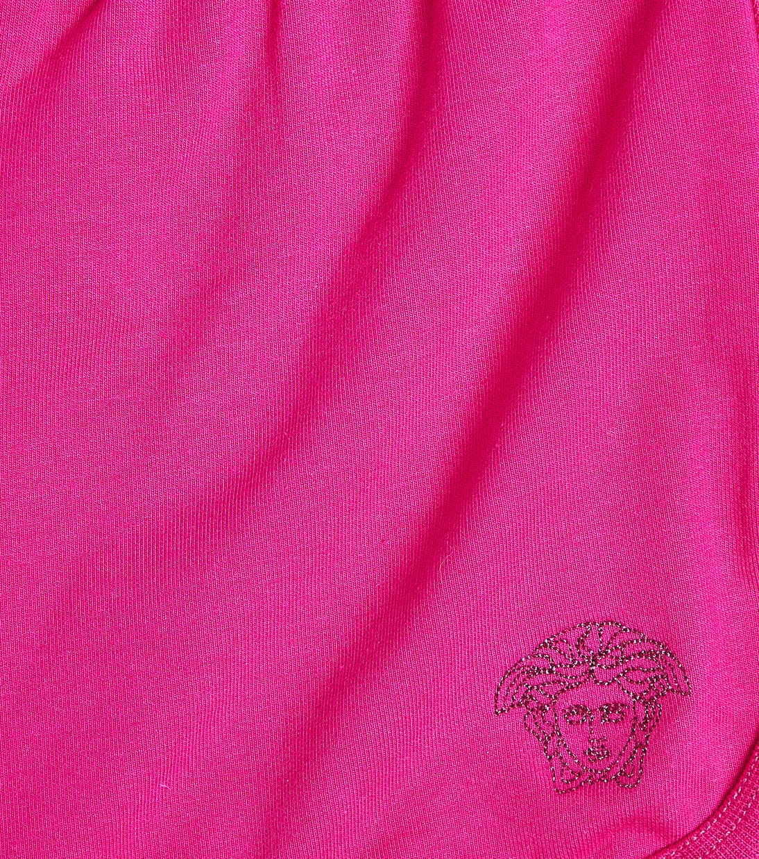 Greca cotton-blend jersey shorts | Versace Kids