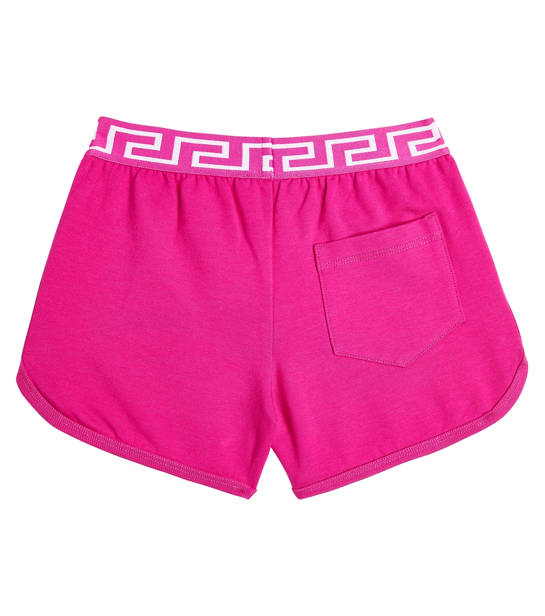 Greca cotton-blend jersey shorts | Versace Kids