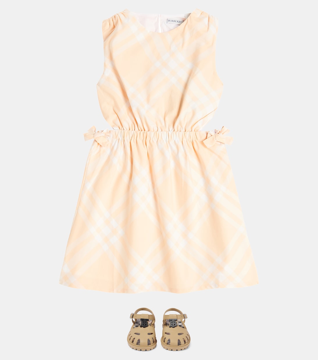 Burberry Check cutout cotton dress | Burberry Kids