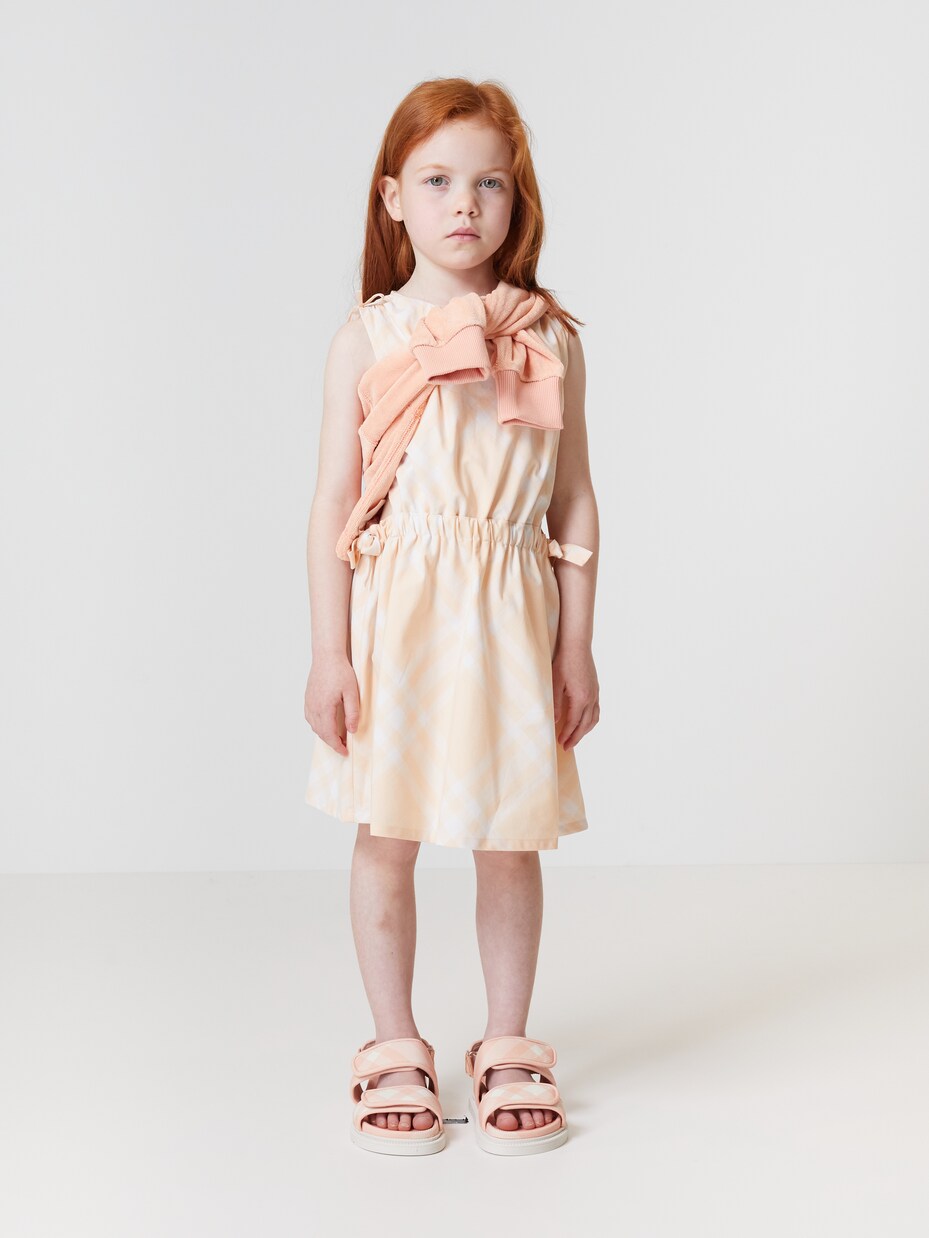 Burberry Check cutout cotton dress | Burberry Kids