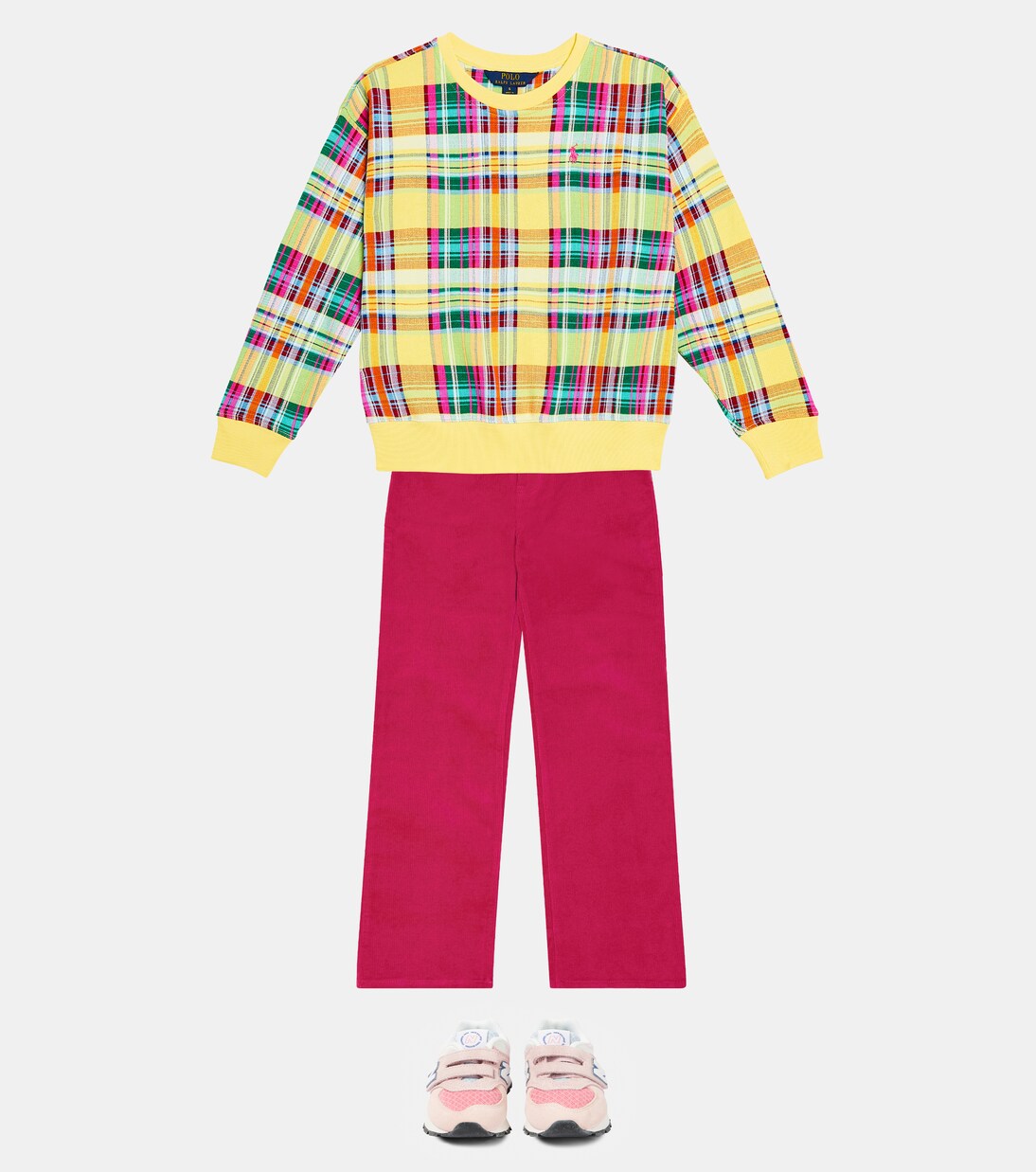 Checked cotton-blend sweater | Polo Ralph Lauren Kids