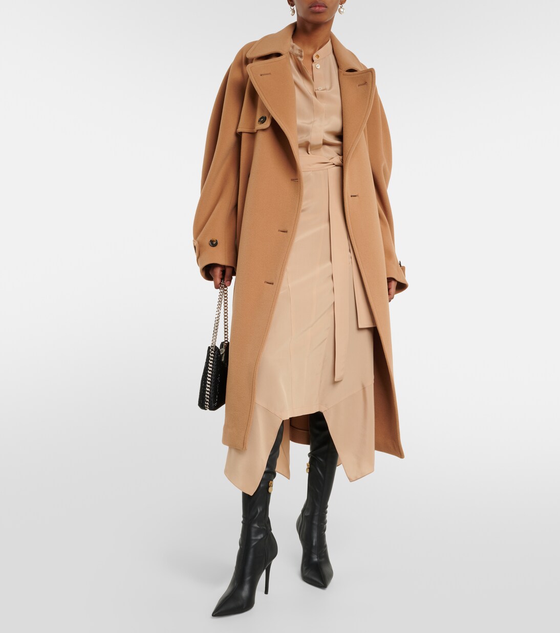 Abito chemisier in seta crêpe de chine | Stella McCartney