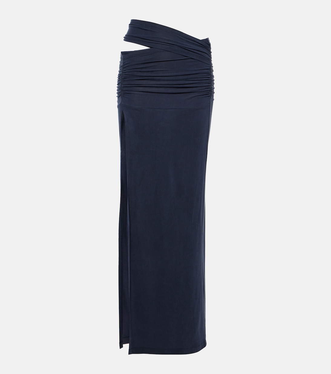 Petrol gathered midi skirt | KNWLS